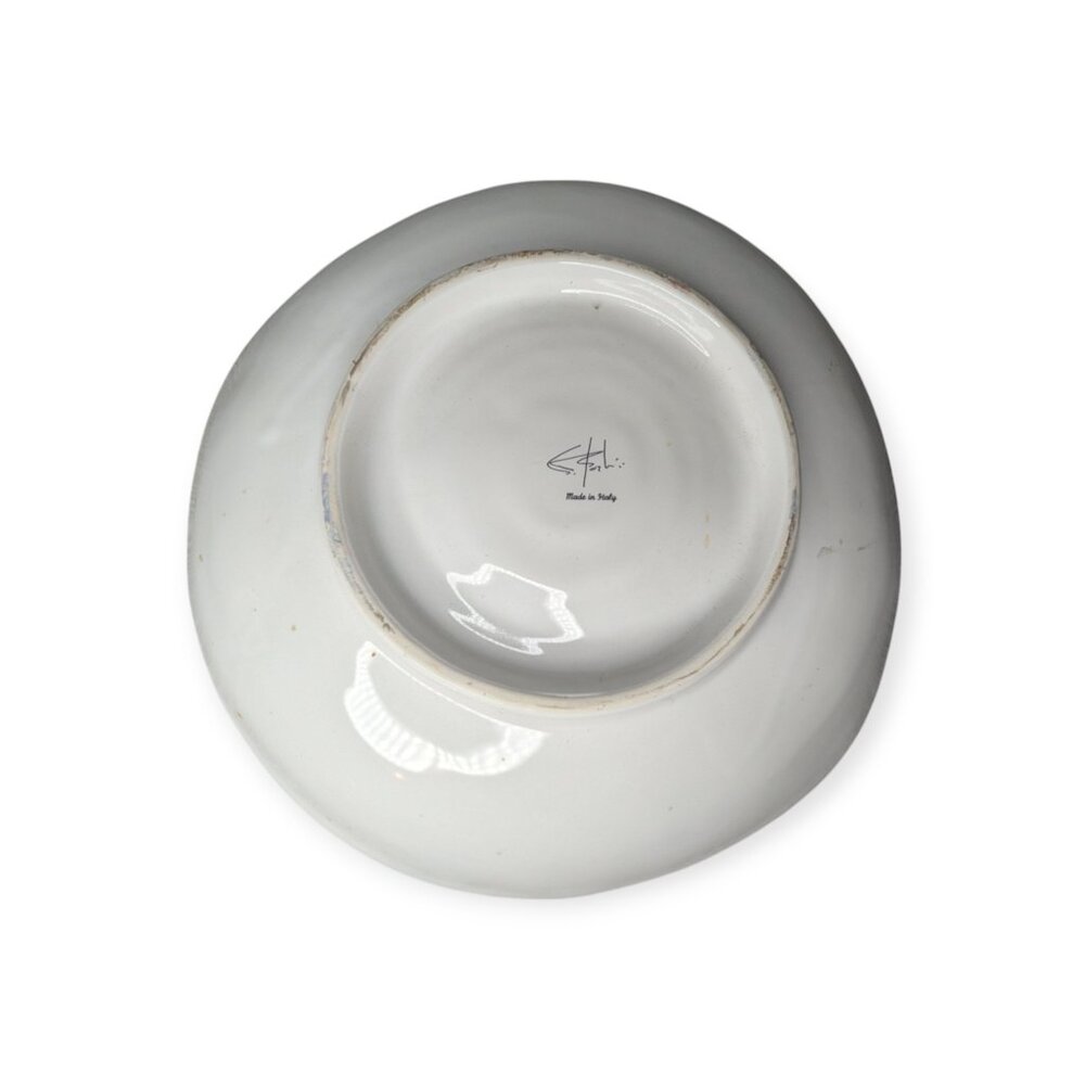 Cristina Fortini Italian Large Artisan Non-Uniform Rooster Serving Round Platter - Picture 10 of 11